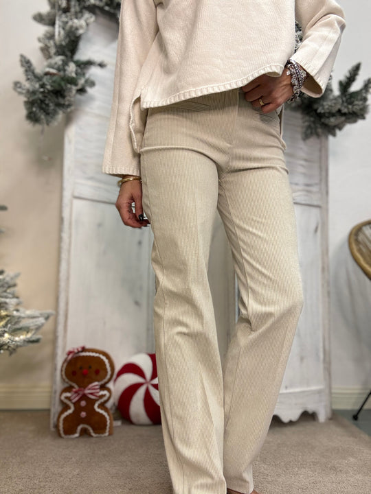 Pantalone zampetta in velluto