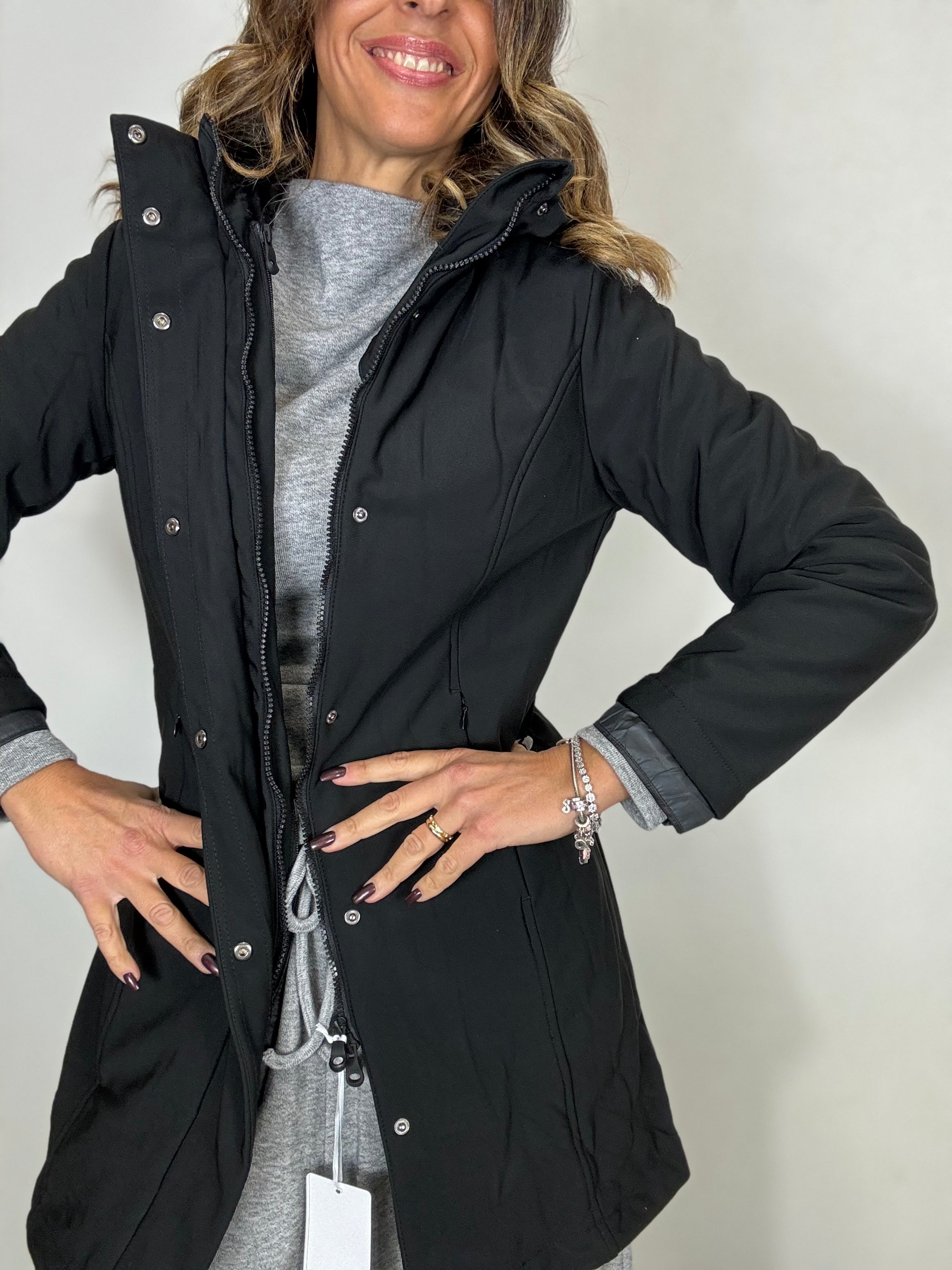 Il giaccone 3 in 1 ( in nero blu e ghiaccio )