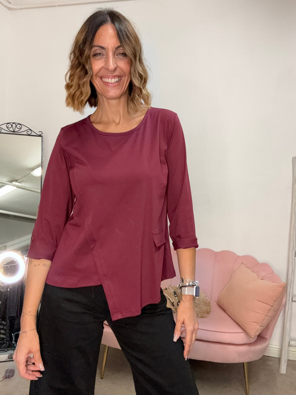 La t-shirt dal taglio irregolare