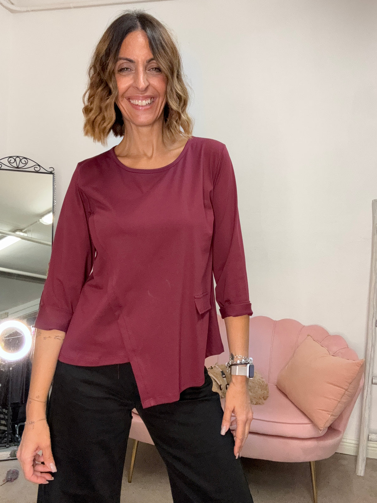 La t-shirt dal taglio irregolare