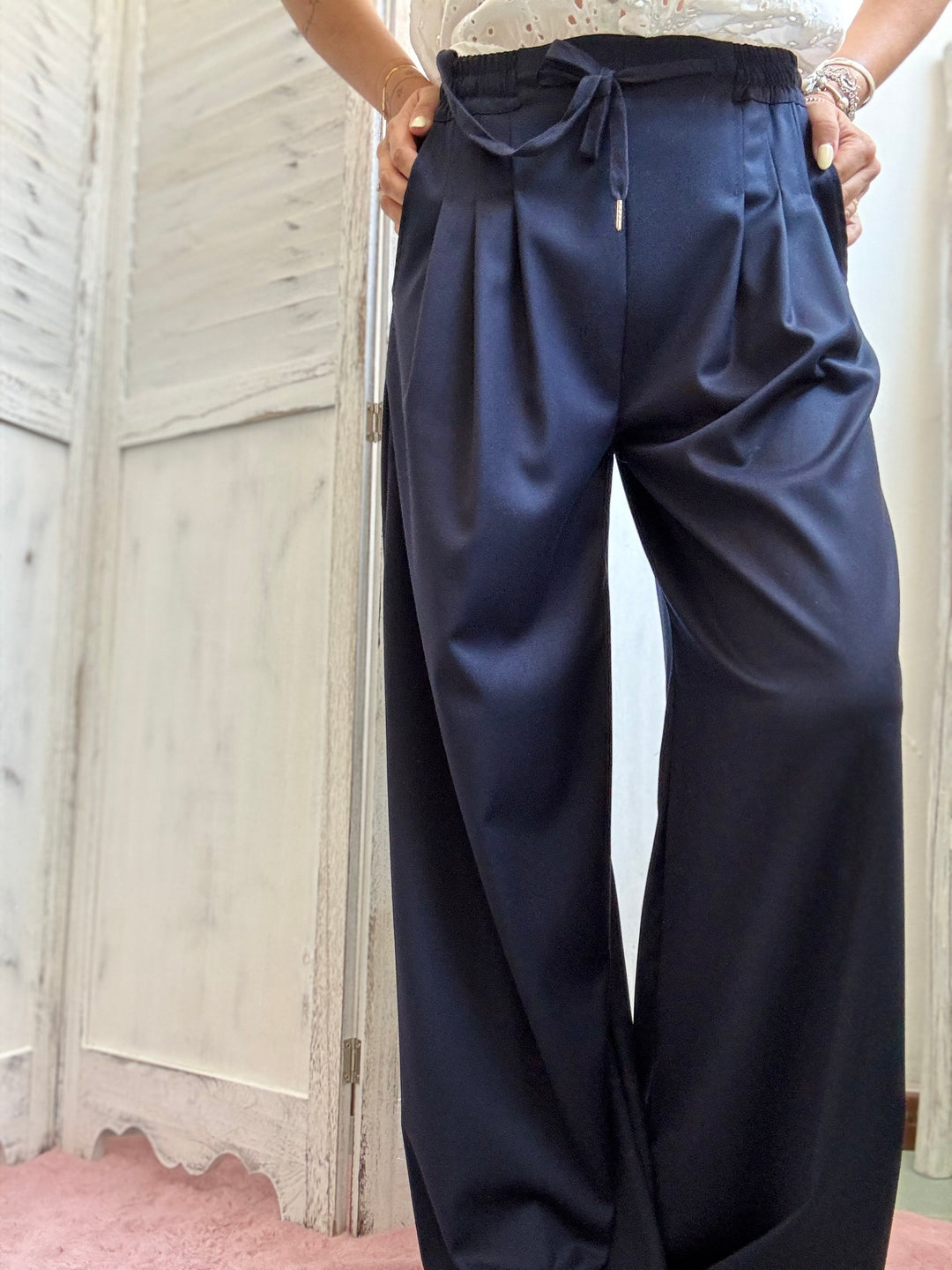 Pantalone, palazzo la Scozia rivisitata in tinta unita