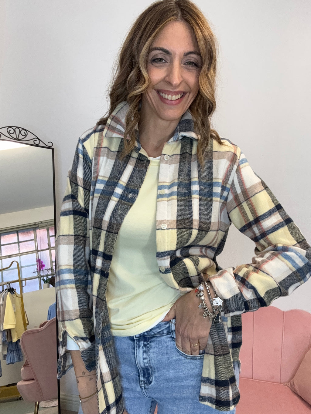 La camicia flanellina patch