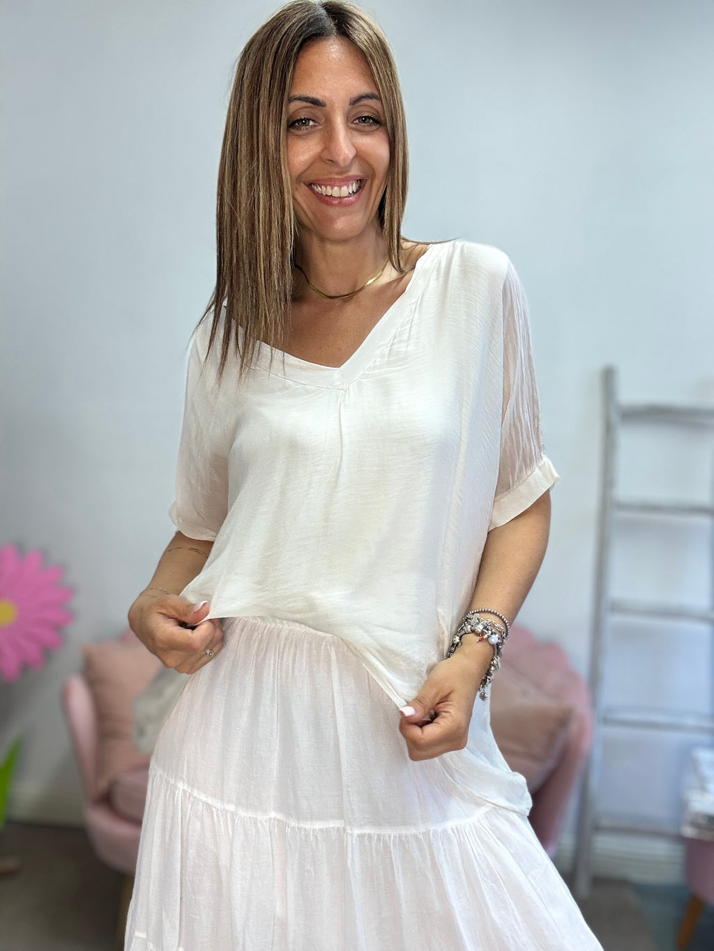 La blusa Satin