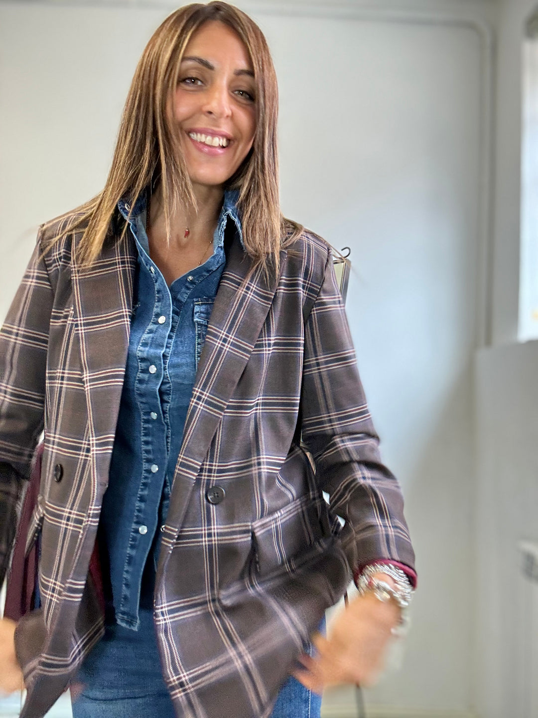 Il blazer coffee