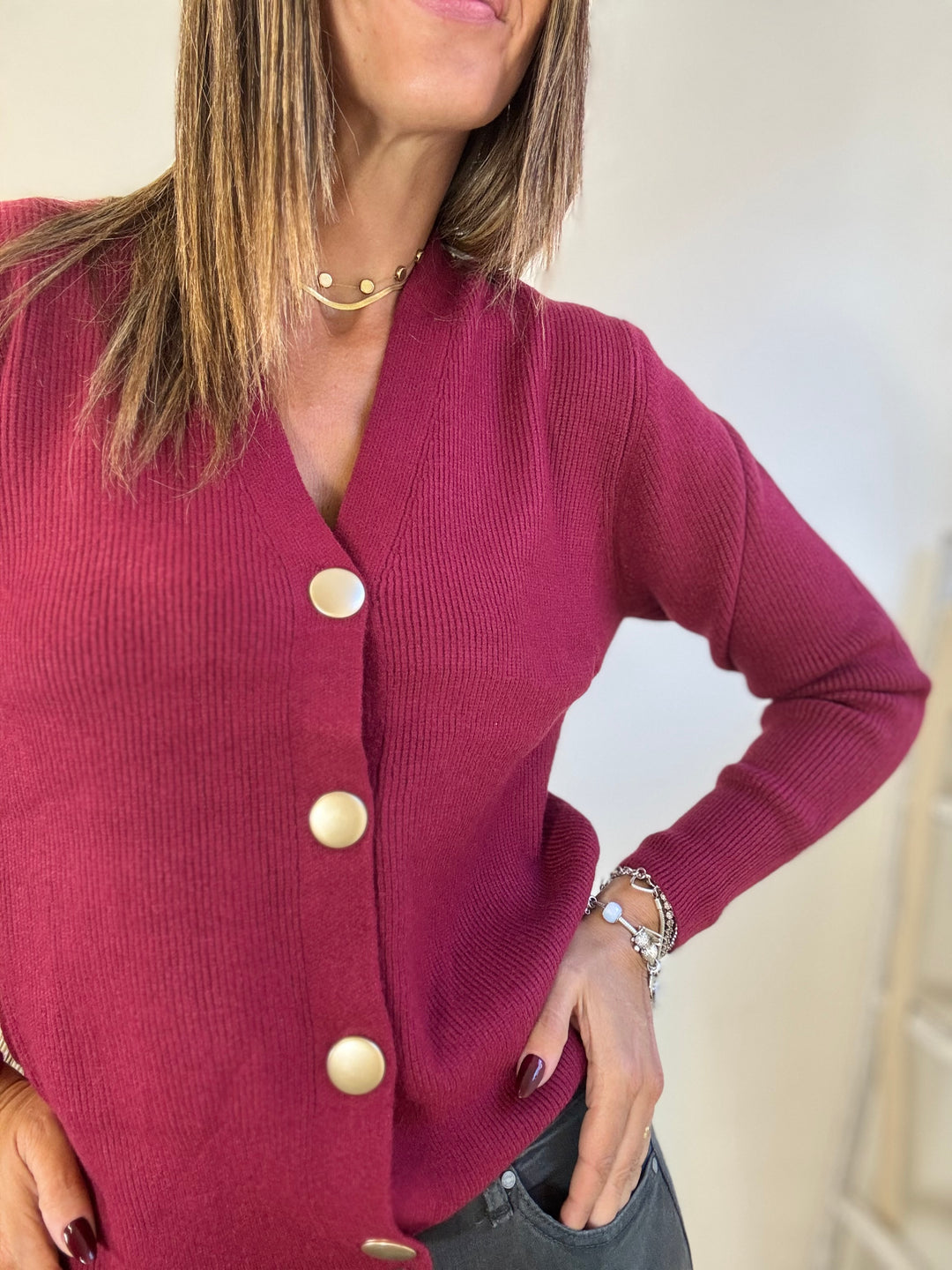 Cardigan gioiello