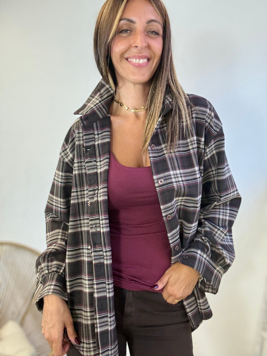 La camicia a quadri Sofia