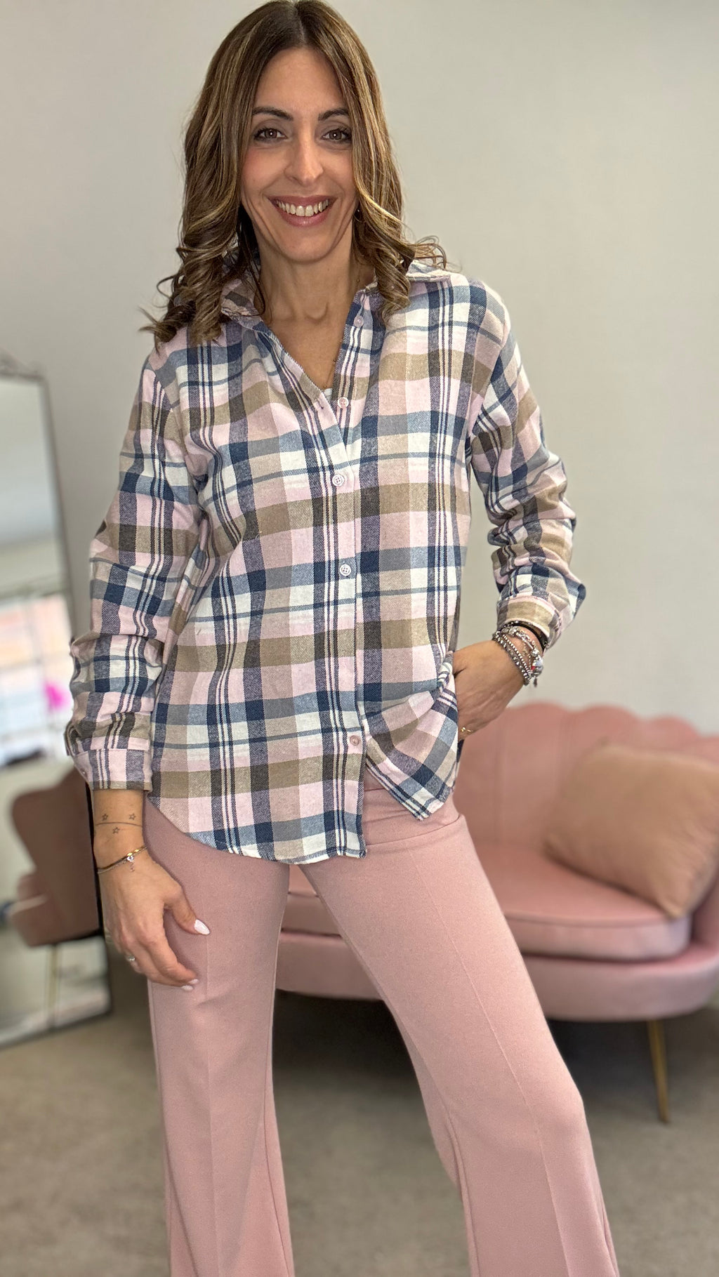 La camicia flanella leggera