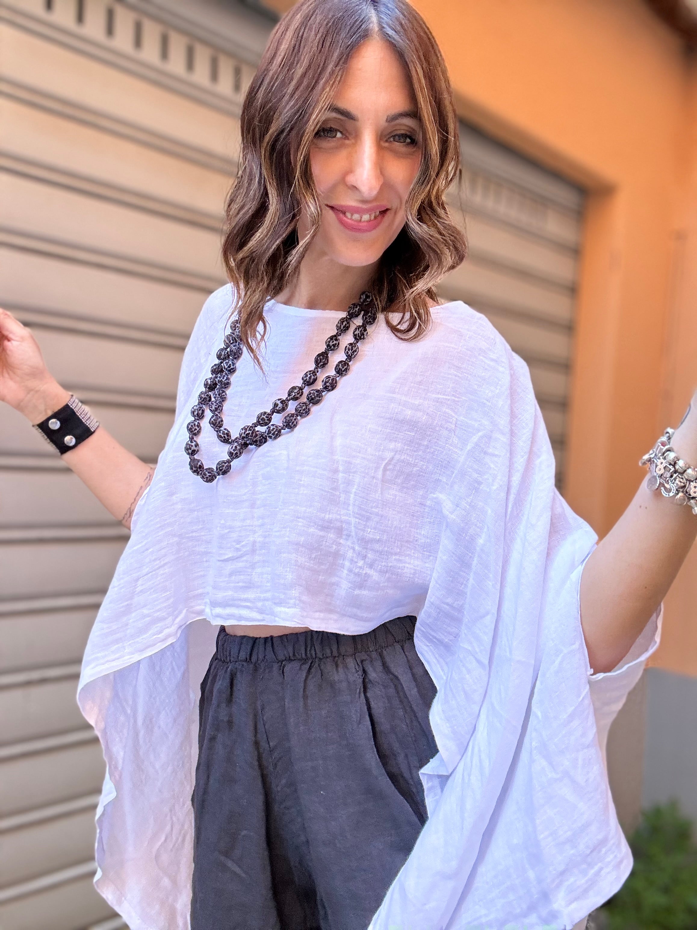 La mantella in lino ( due colori )