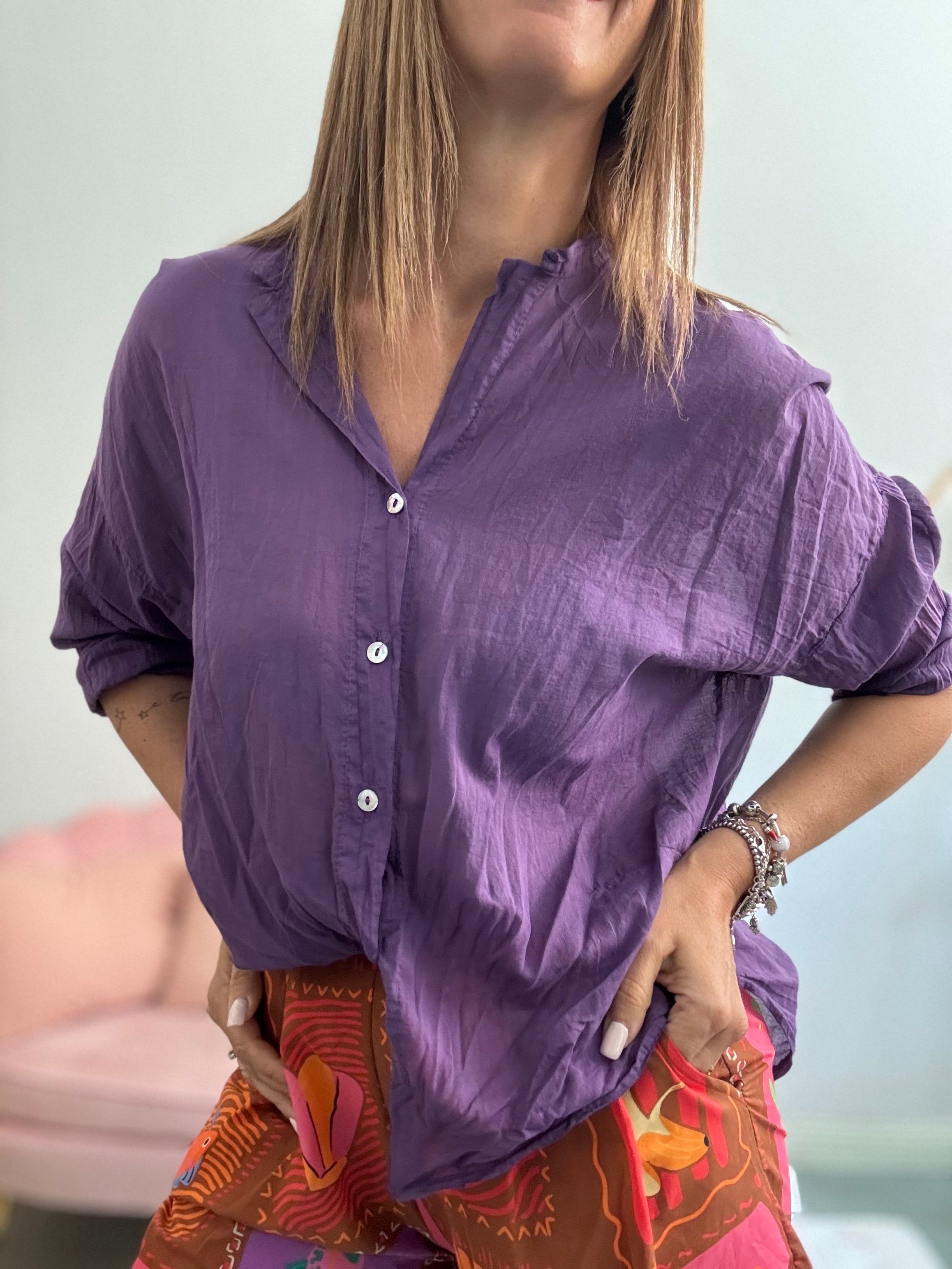 La camicia 100% cotone