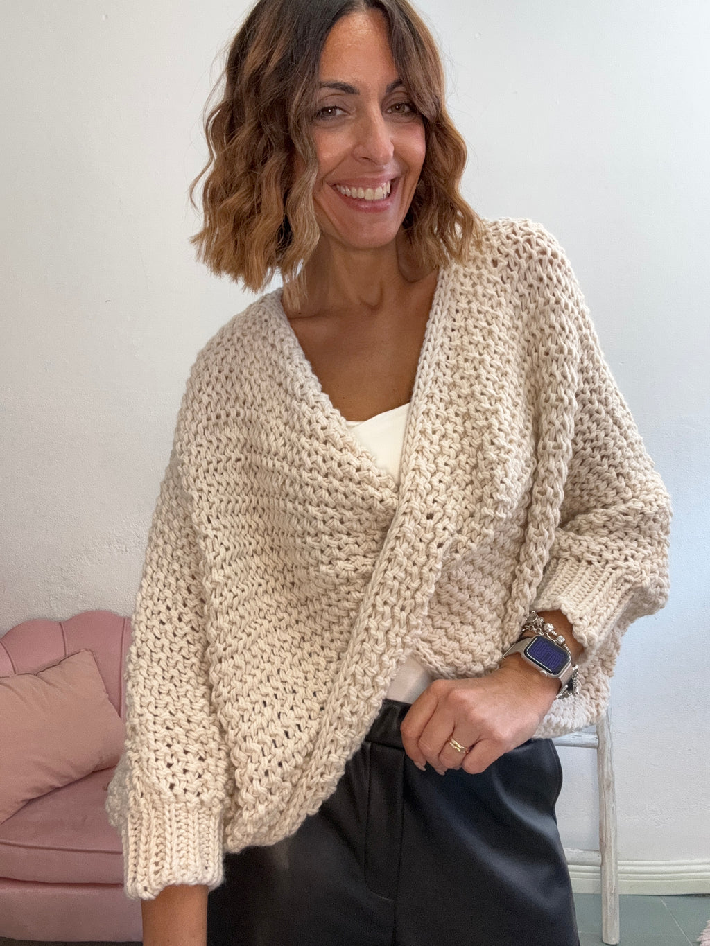 Il pull intreccio uncinetto
