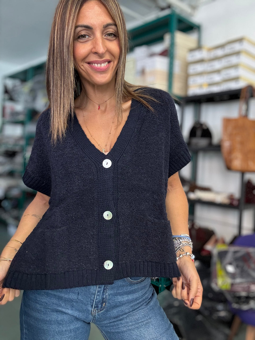 Il cardigan boucle