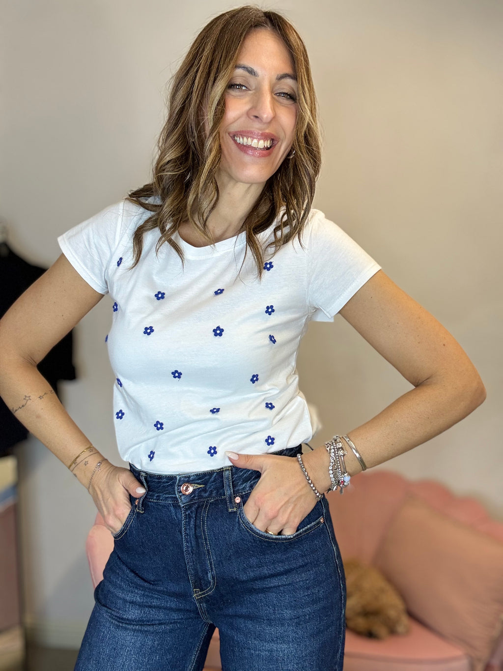 La t-shirt con le margheritine