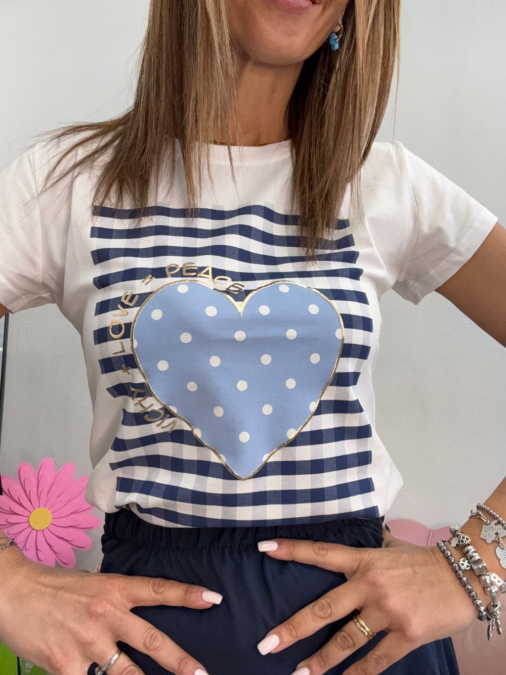 T-shirt Cubotti e cuore
