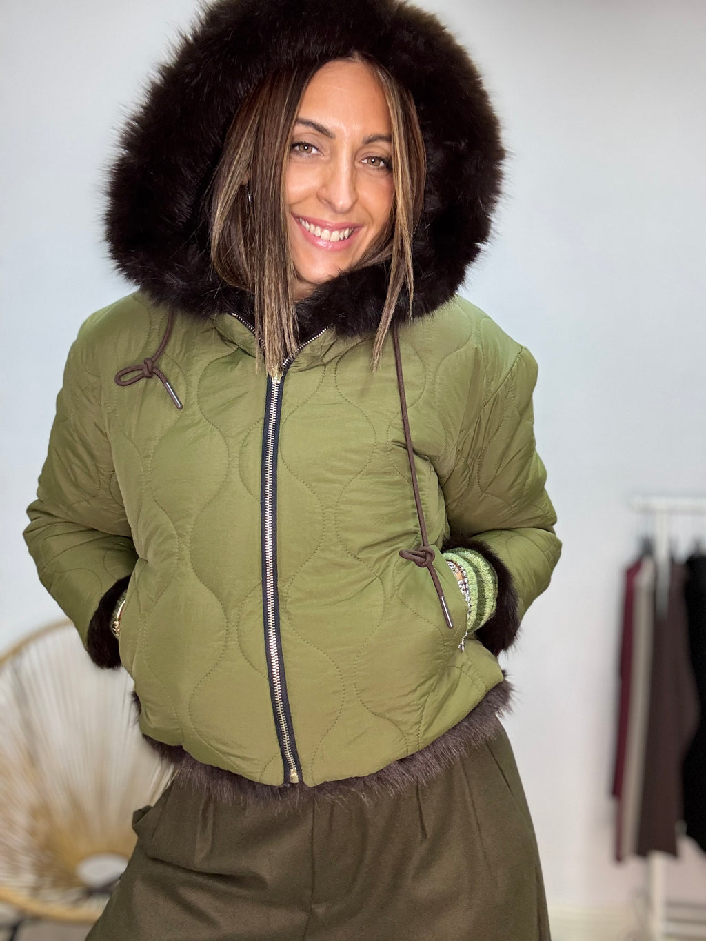 Il trapuntino reversibile con l ecopelliccia