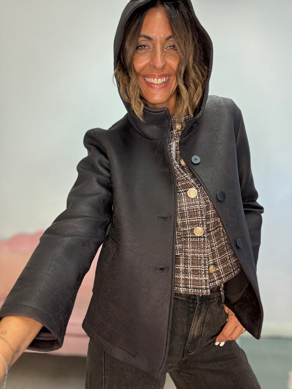 Cappottino neoprene venature