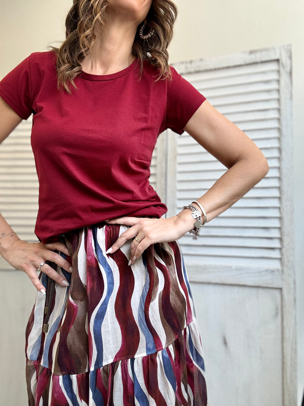 La t-shirt basica in diversi colori