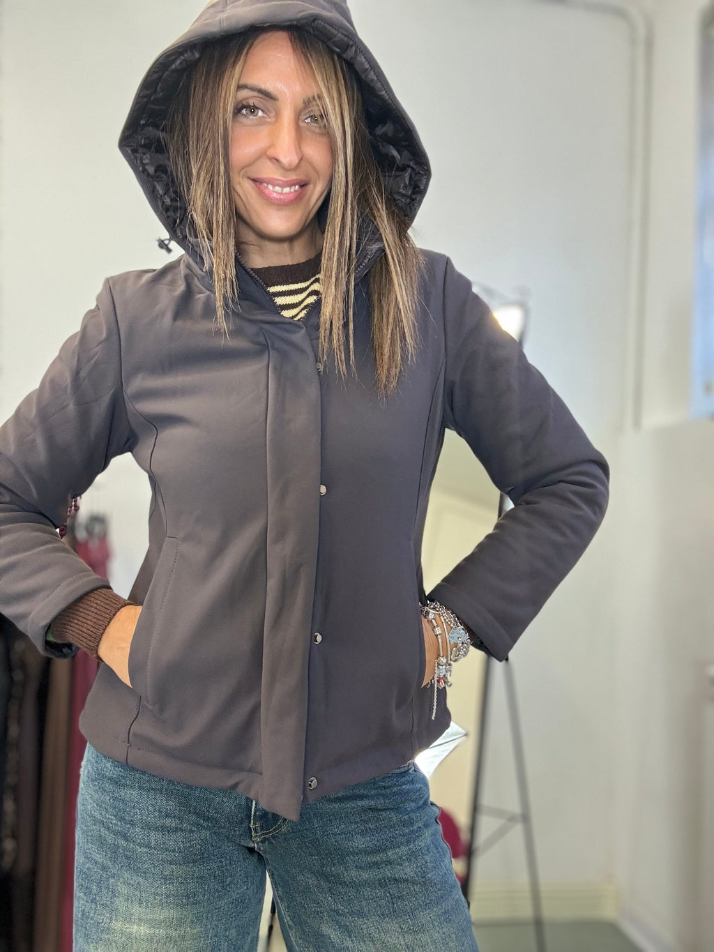 Il piumino Banny tessuto tecnico