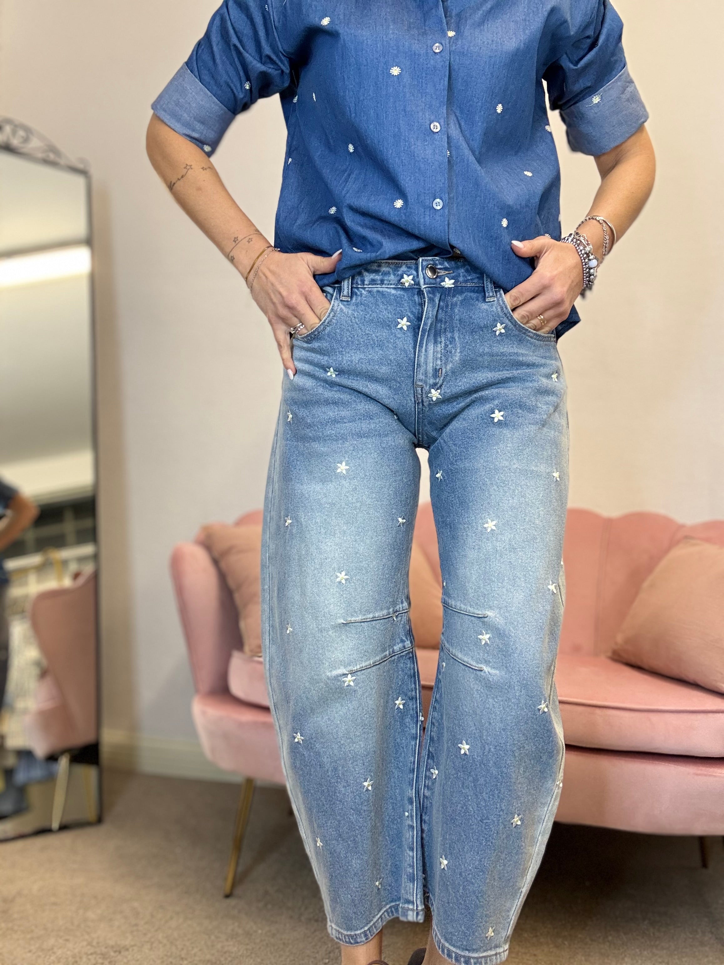 Il jeans giappo coi fiorellini