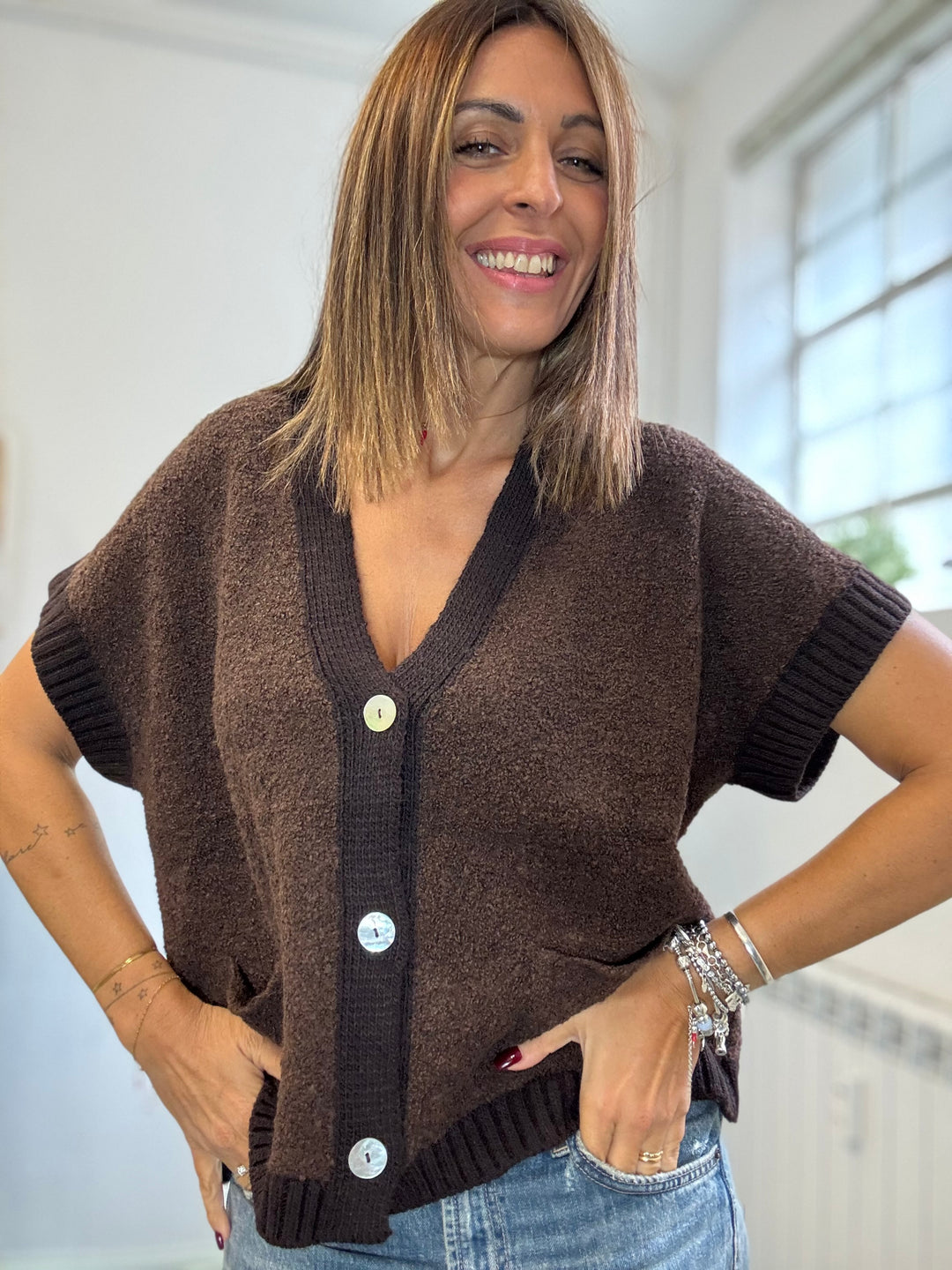 Il cardigan boucle