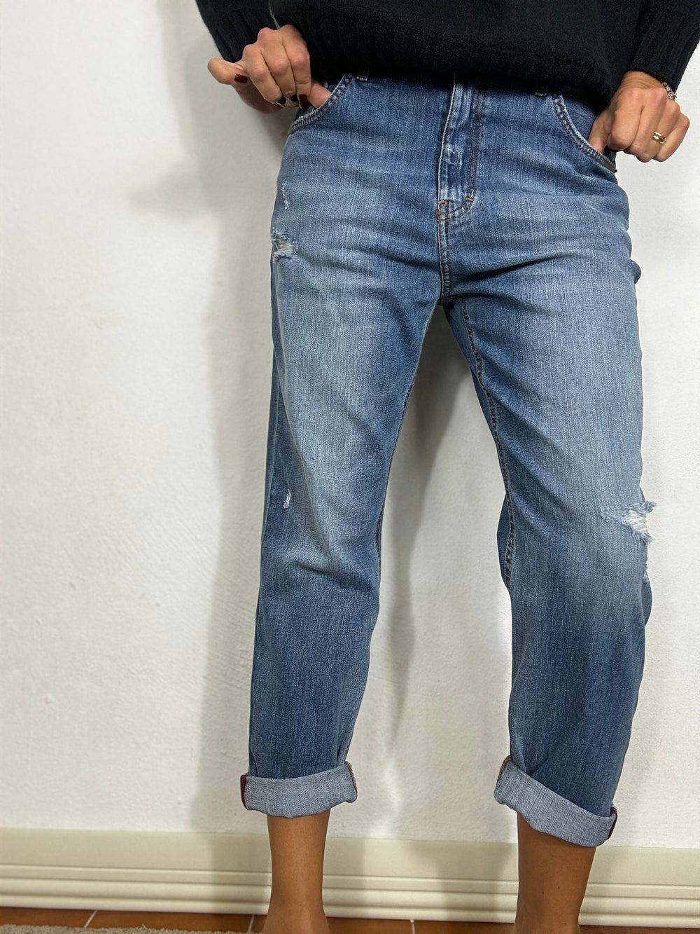 Jeans cargo denim