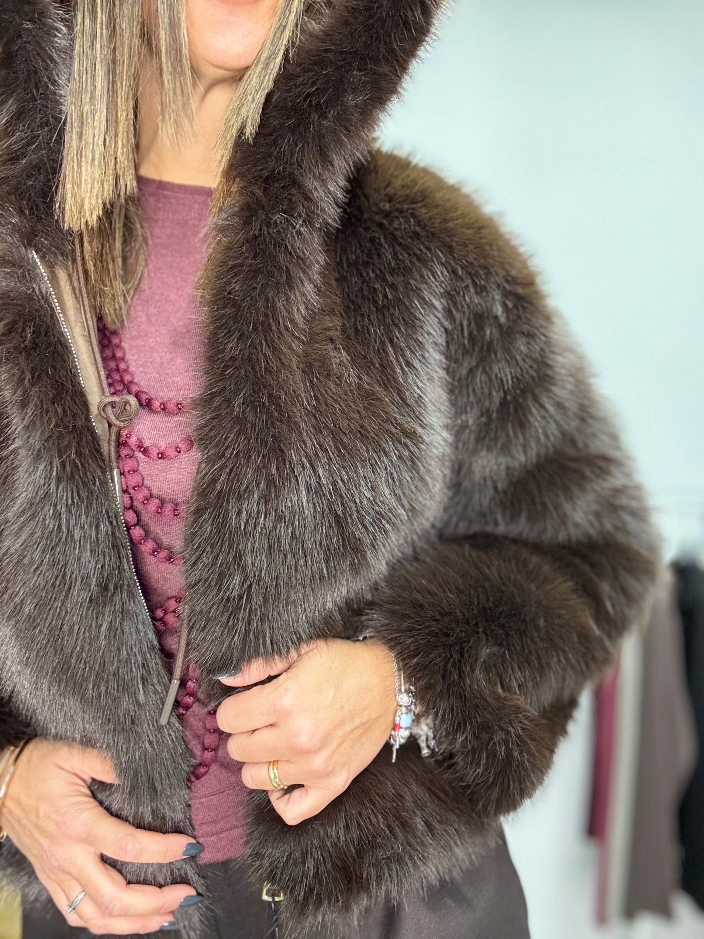 Il trapuntino reversibile con l ecopelliccia