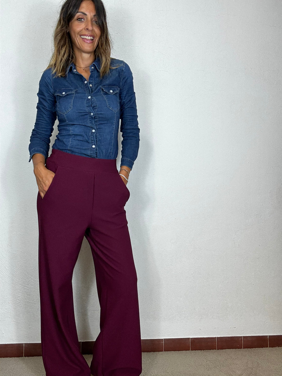 Pantalone Popper in due colori