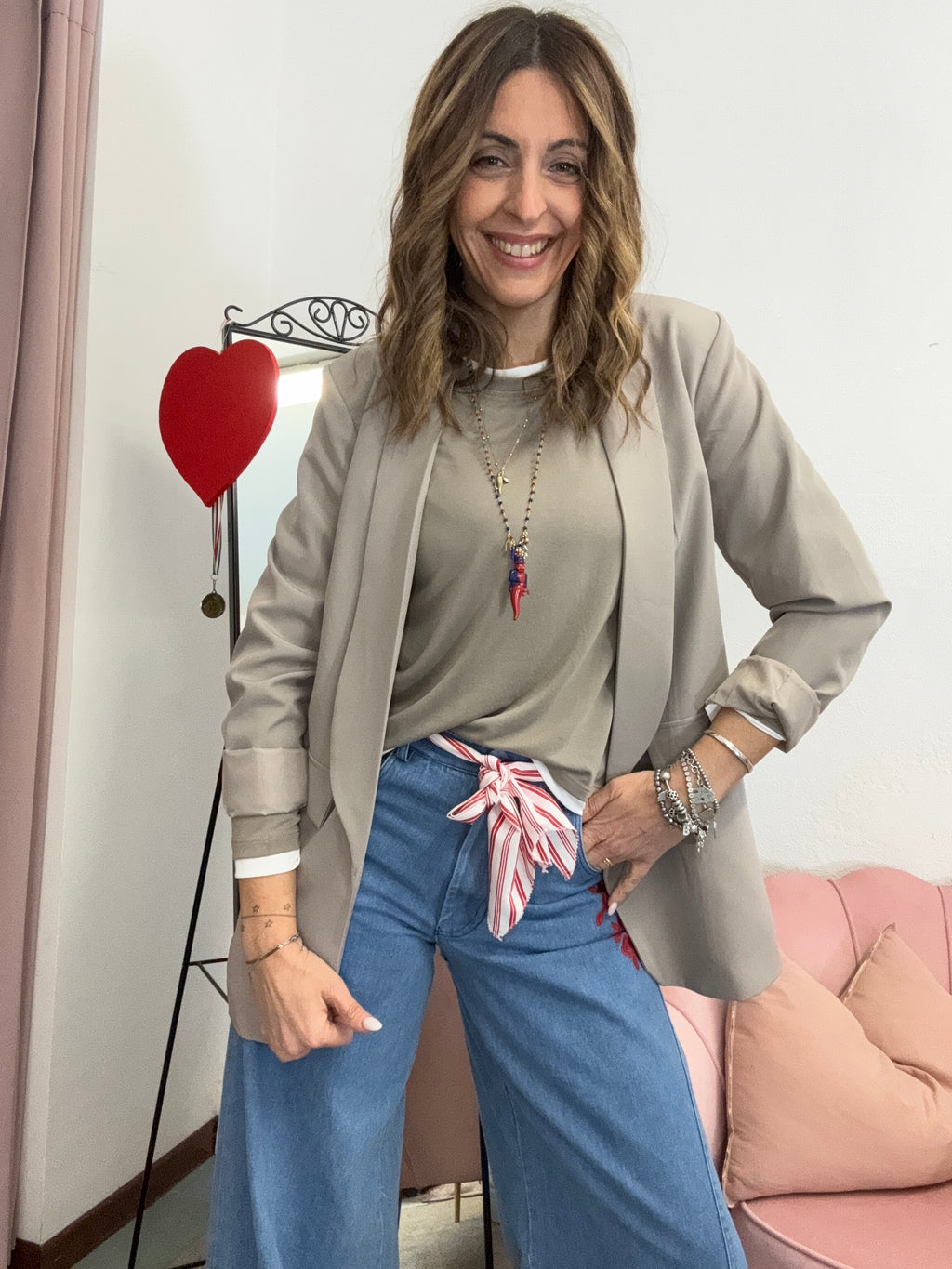 La giacca foderata senza bottoni