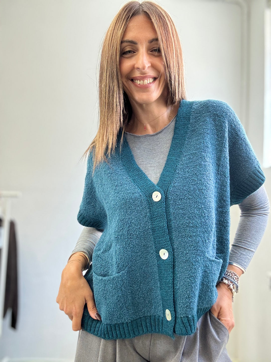 Il cardigan boucle