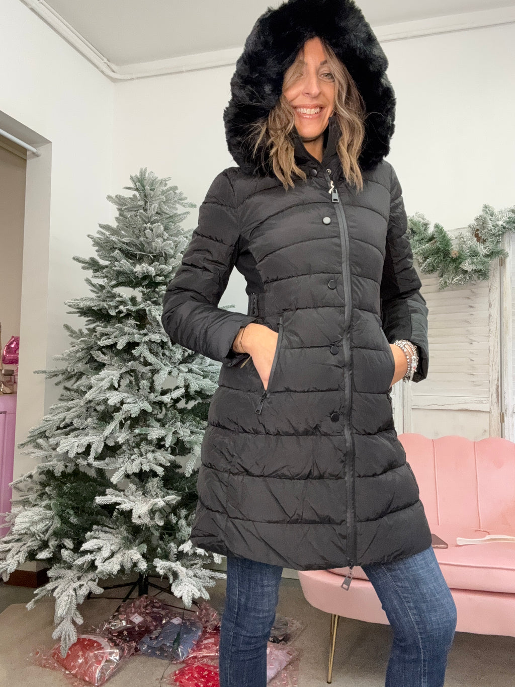 Il piumino che sembra un cappotto