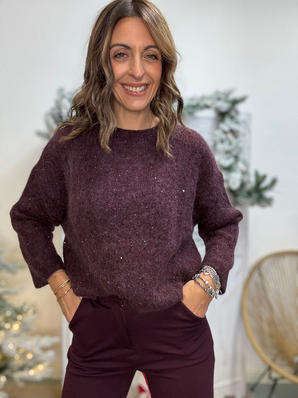 Il Pull mohair con le luci