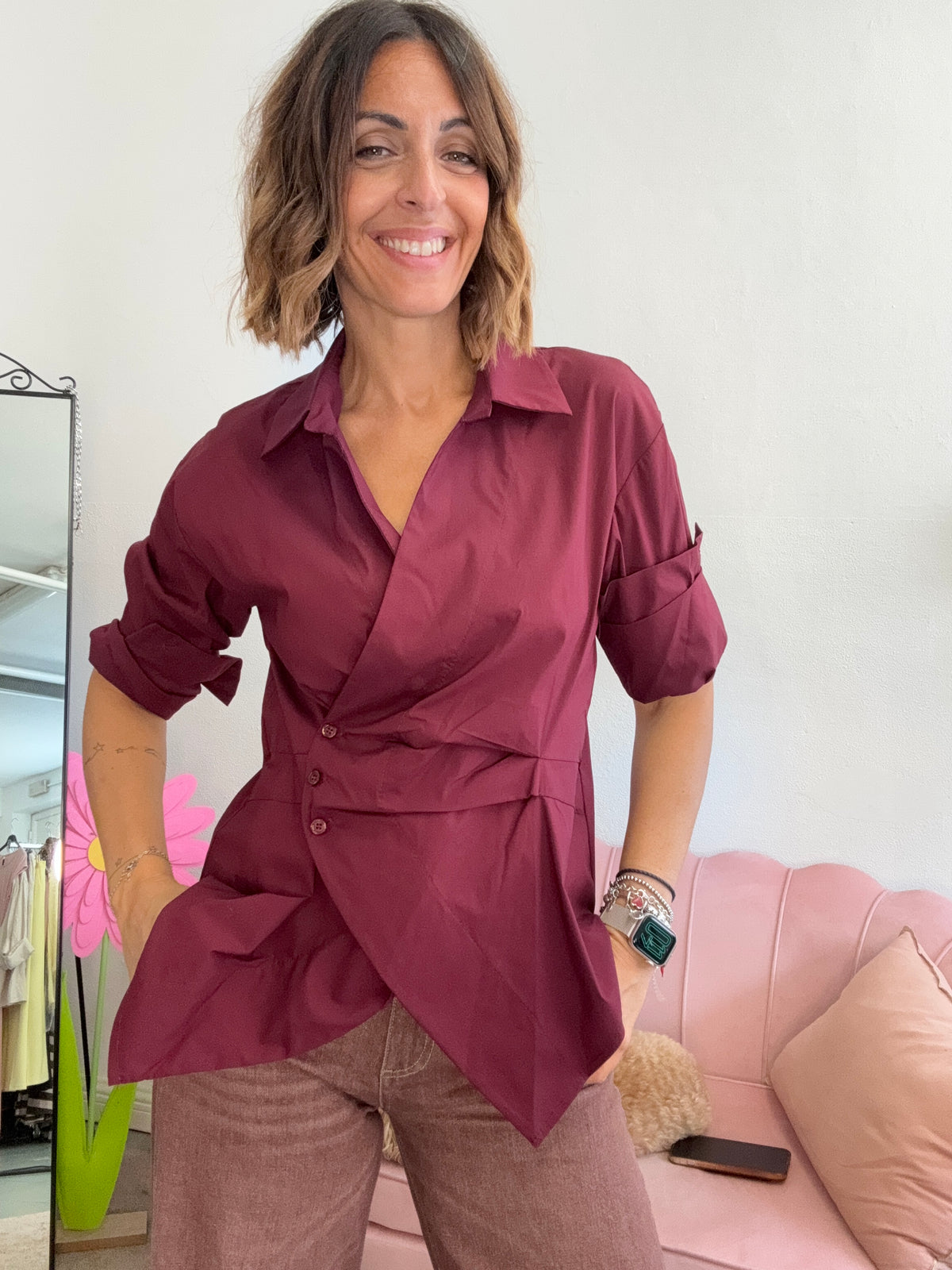 La camicia irregolare stupenda