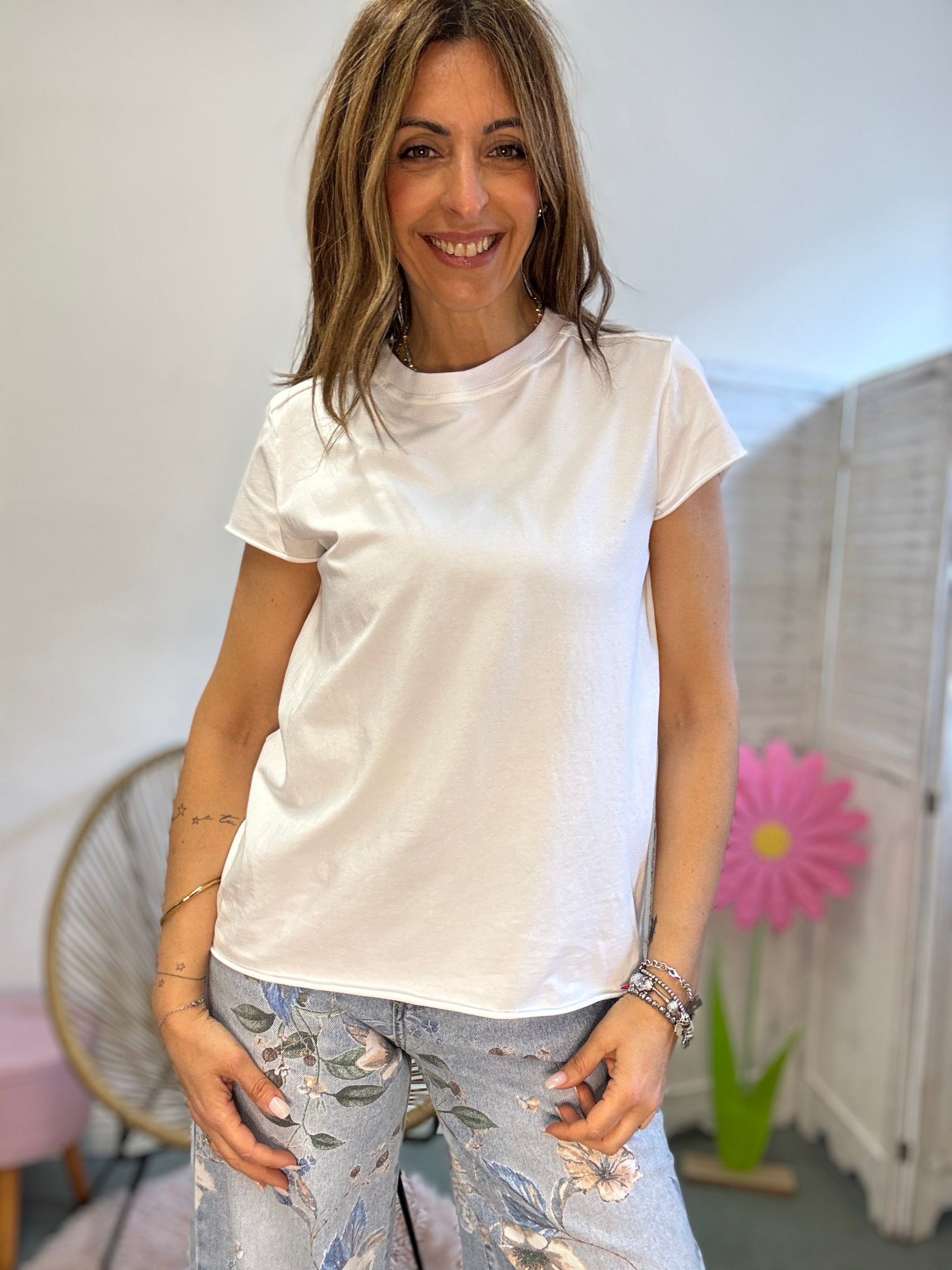 La t-shirt col bordino