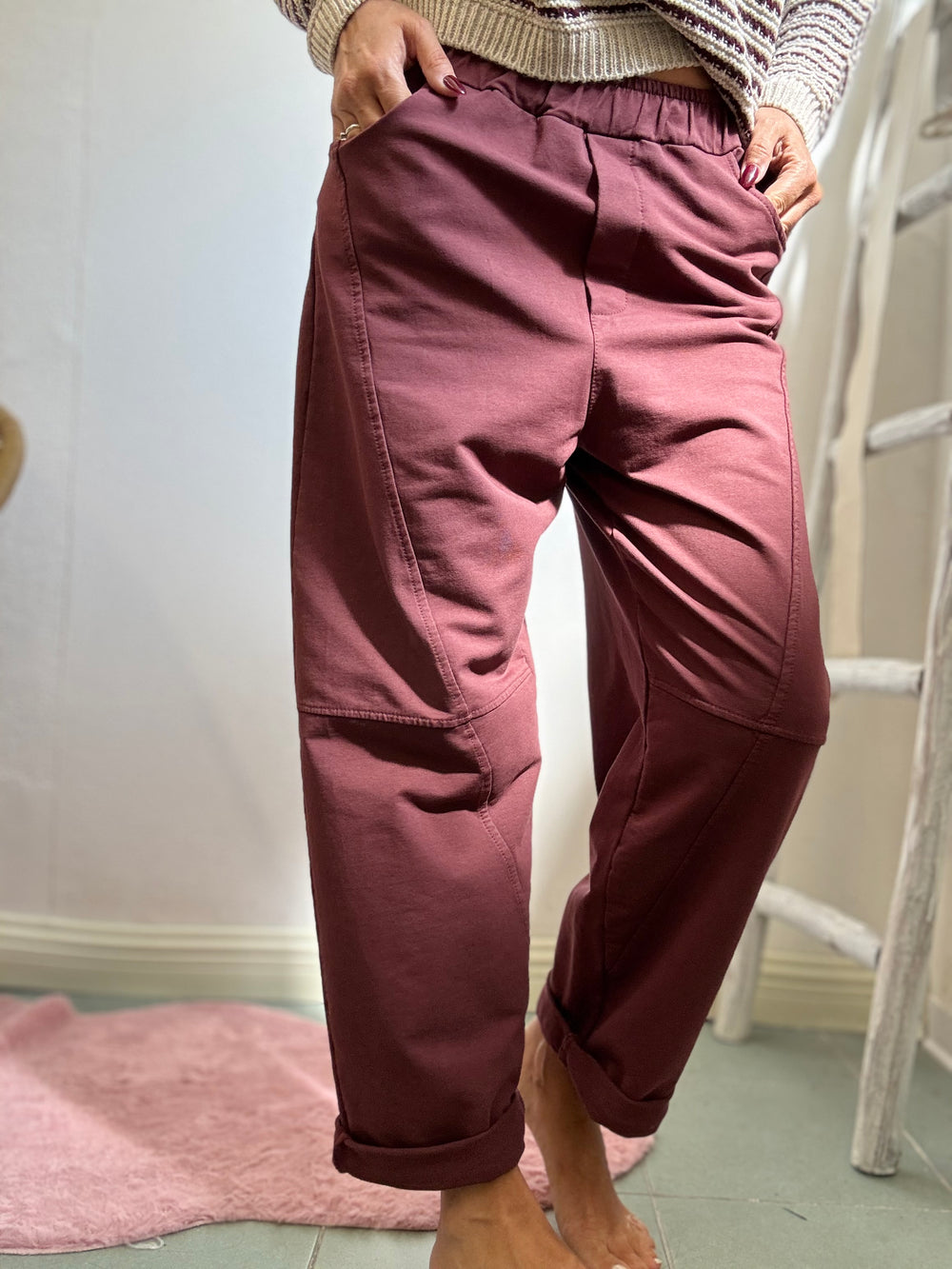 Il pantalone comodo in cotone