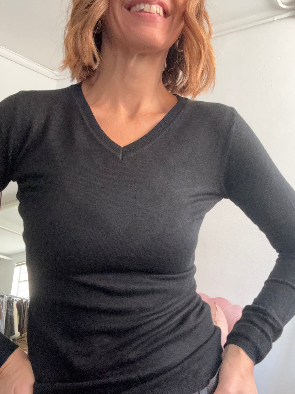 Il pull con la V