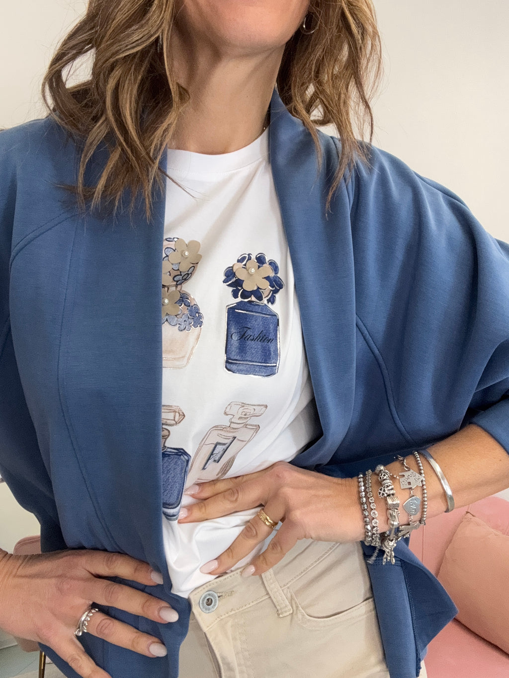 Cardigan giacca senza bottoni