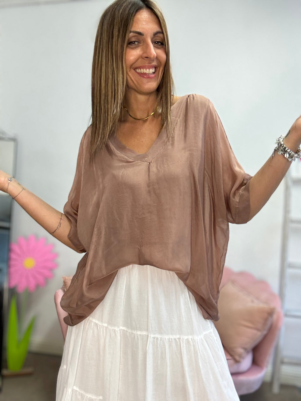 La blusa Satin