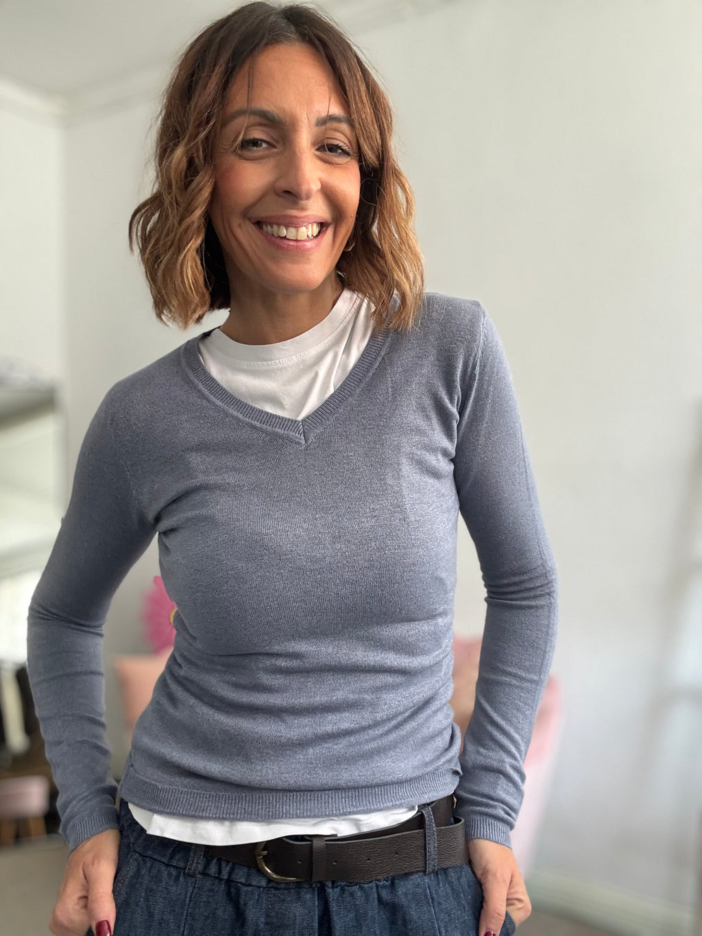 Il pull con la V
