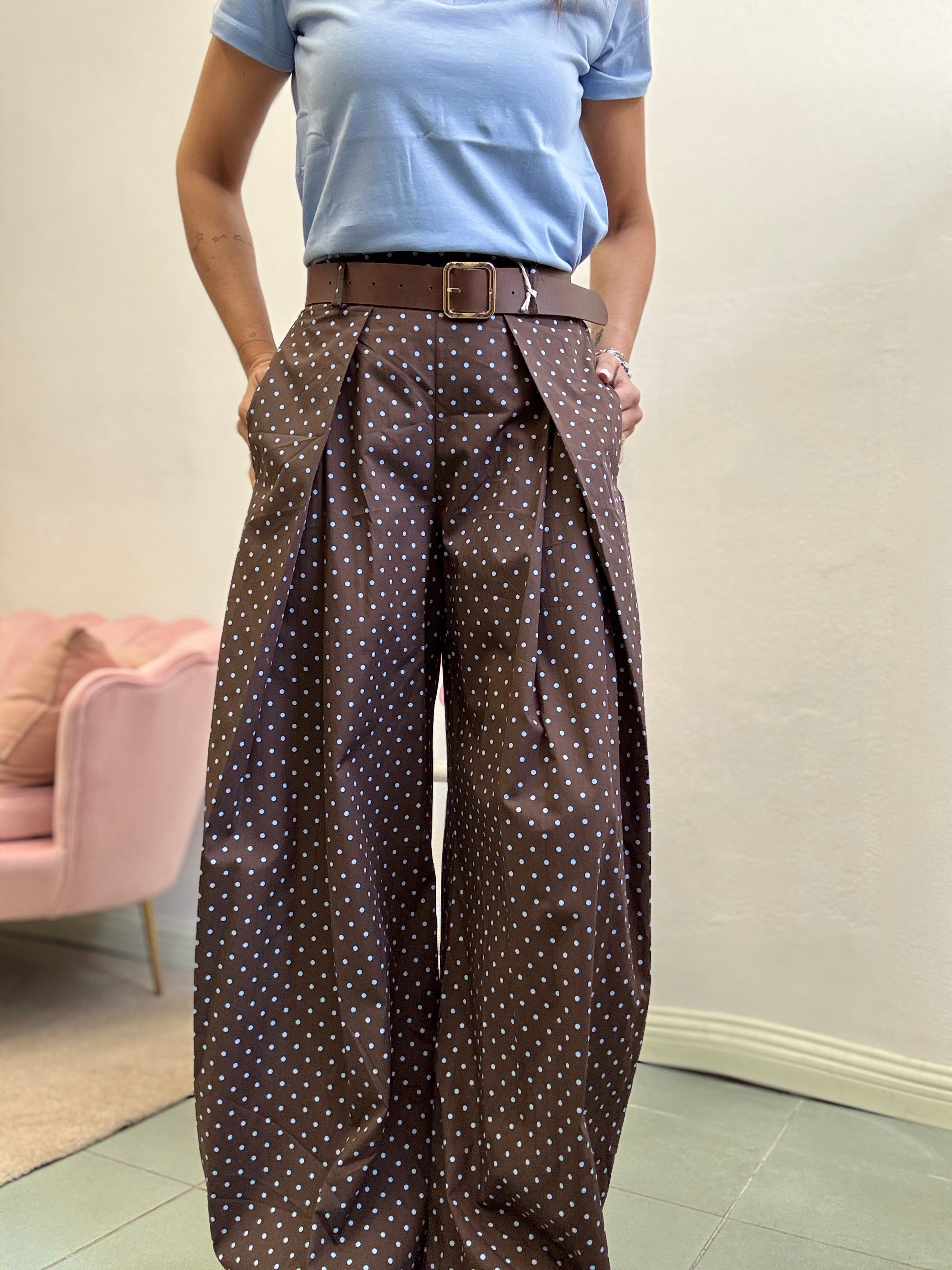 Il pantalone pence e pois