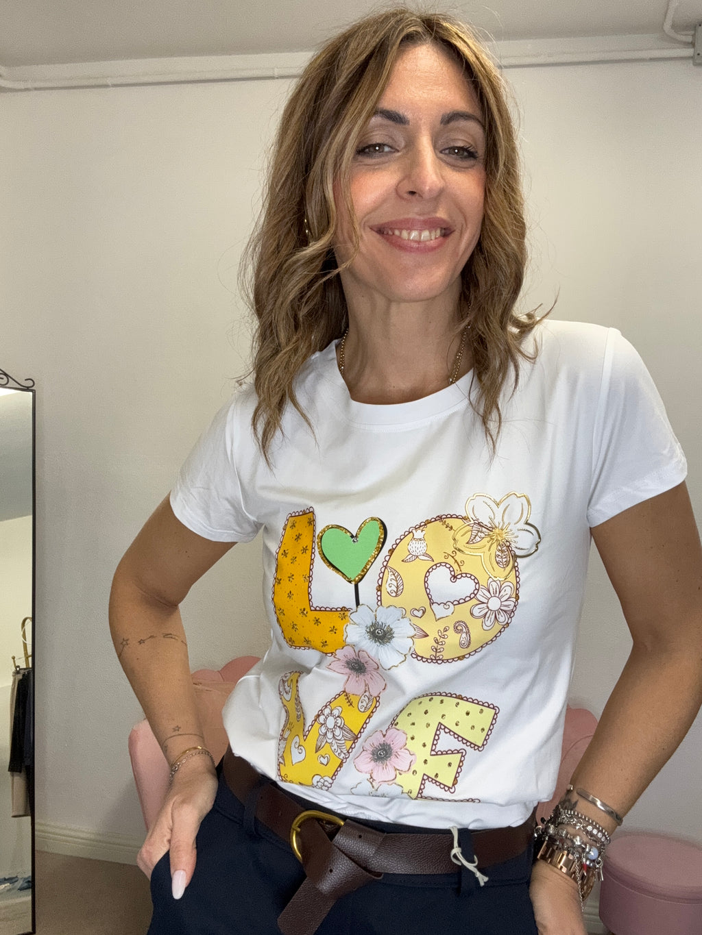 T-shirt Love cartoon