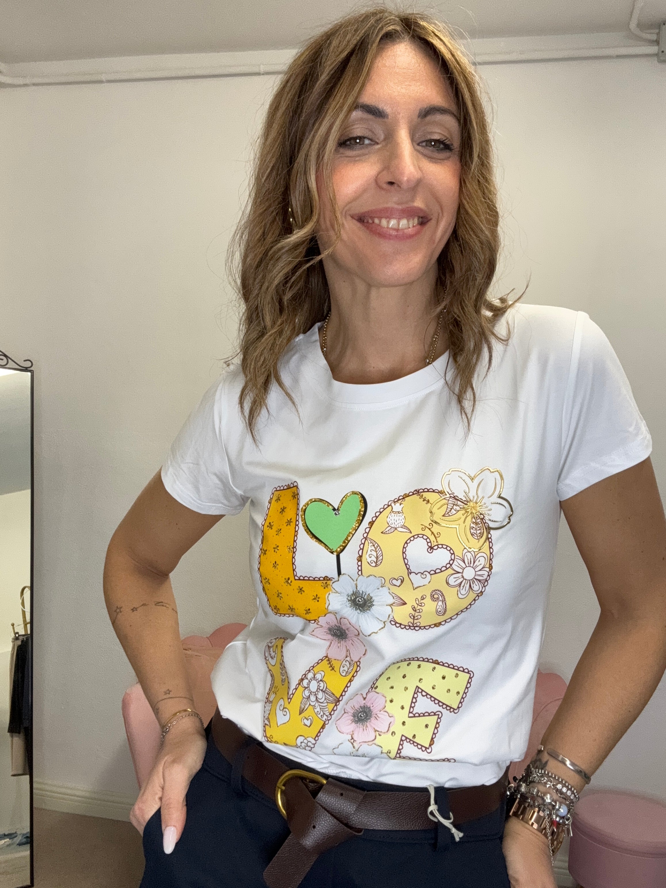 T-shirt Love cartoon