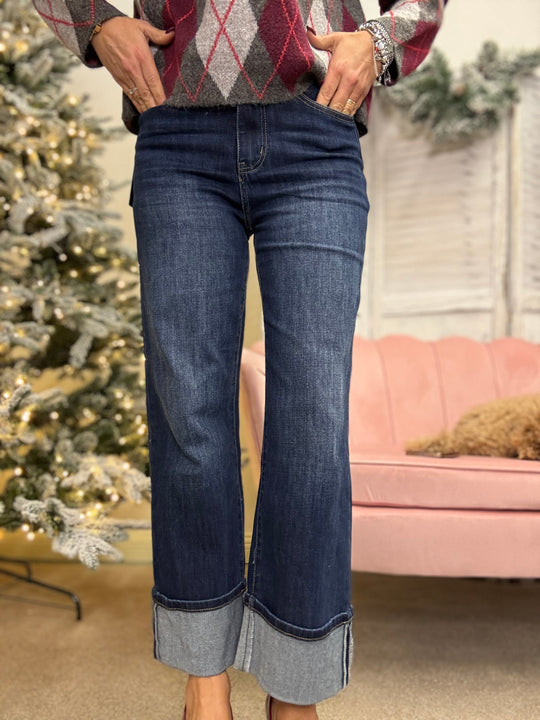 Il jeans con il risvolto