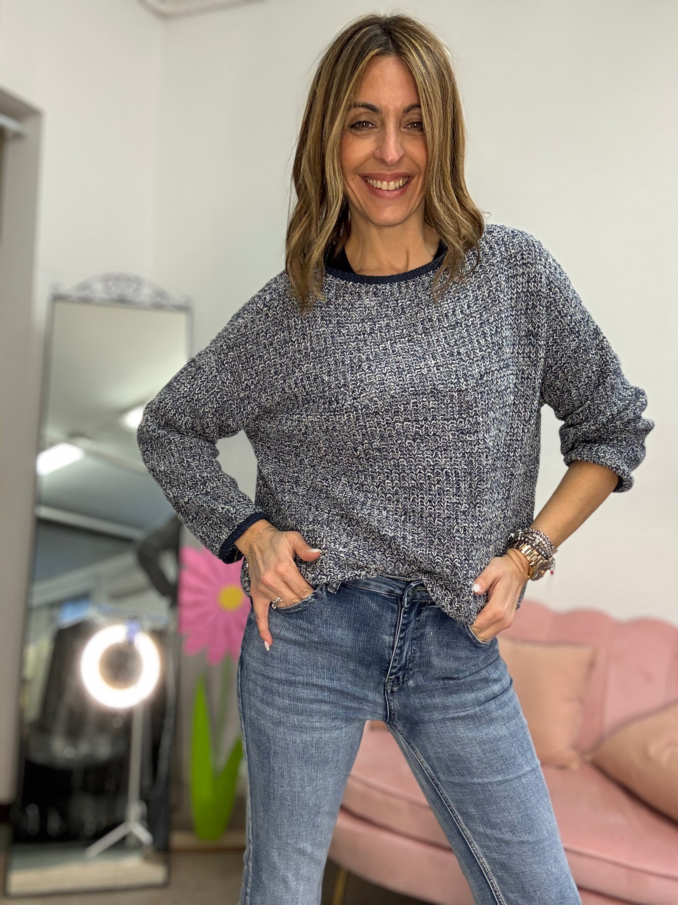 Il pull cotone mélange