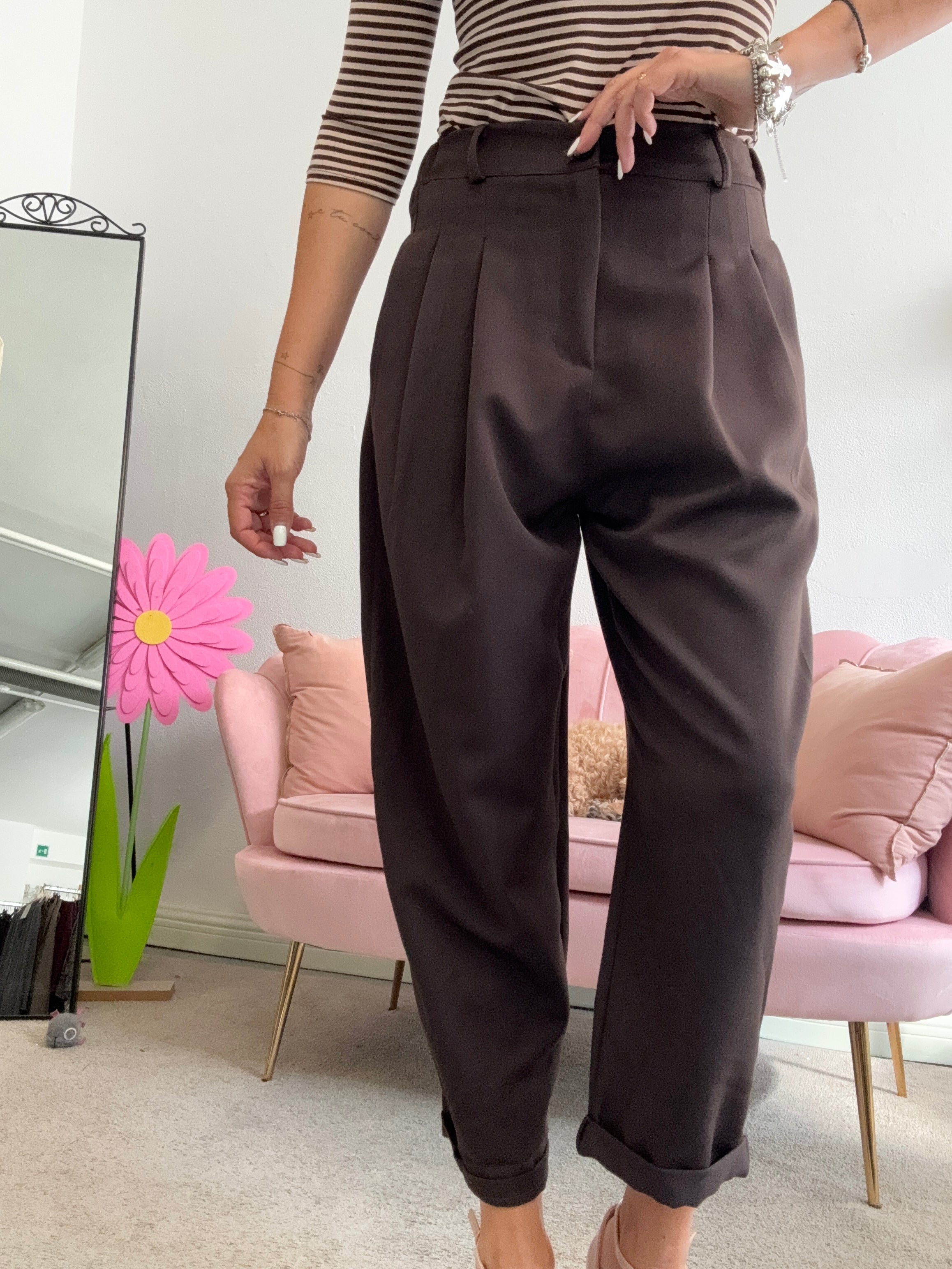 Il pantalone Aladin tinta unita