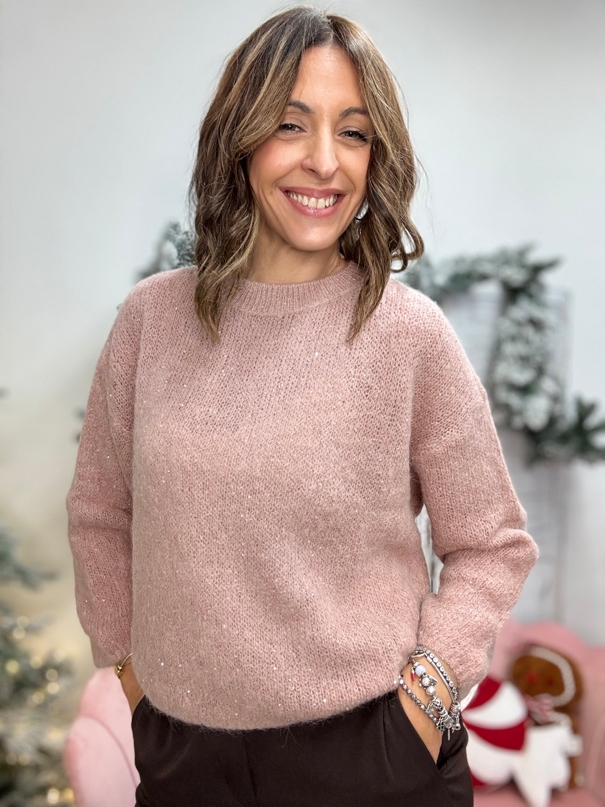 Il Pull mohair con le luci