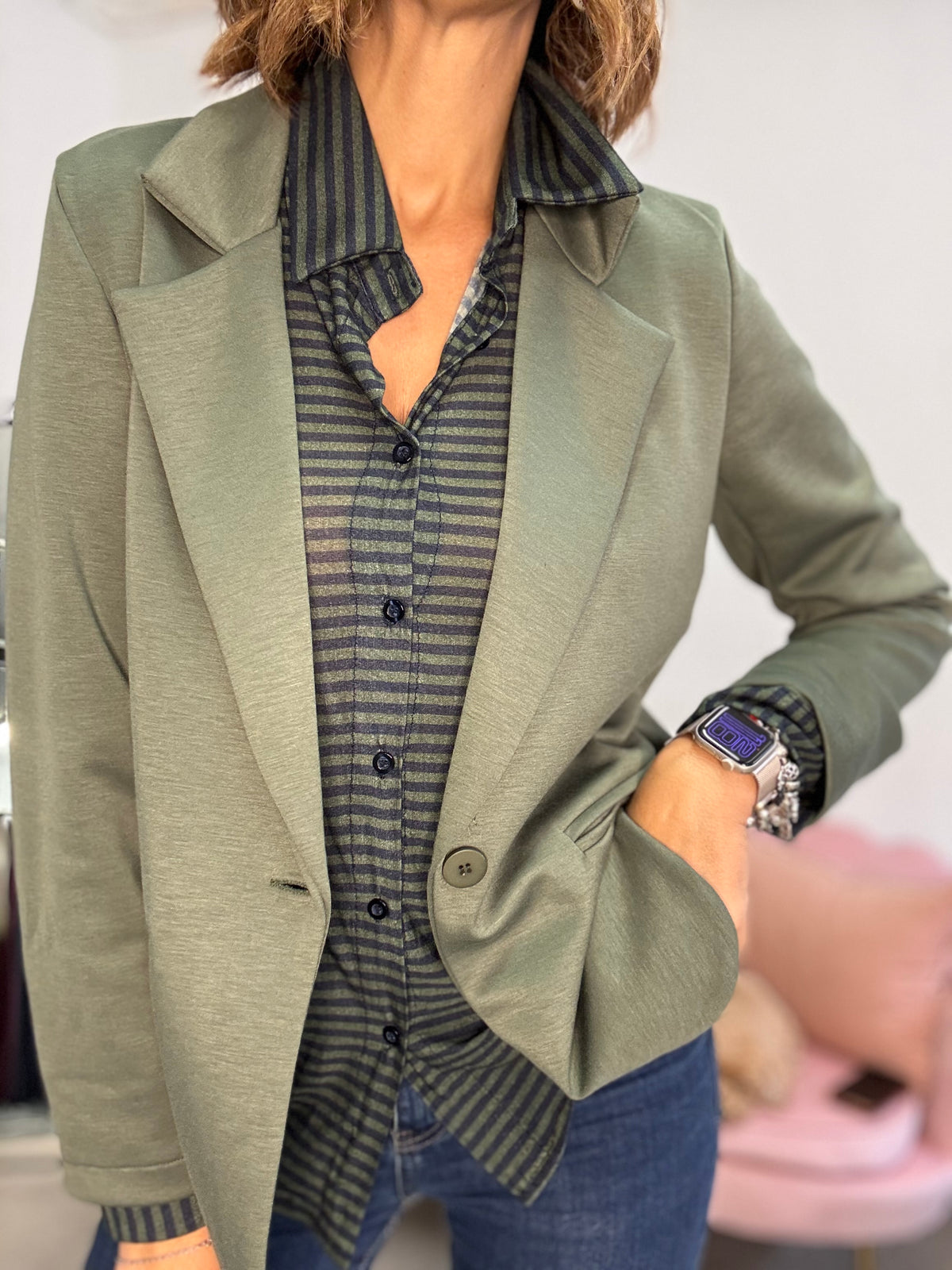 Il blazer in felpa non felpata