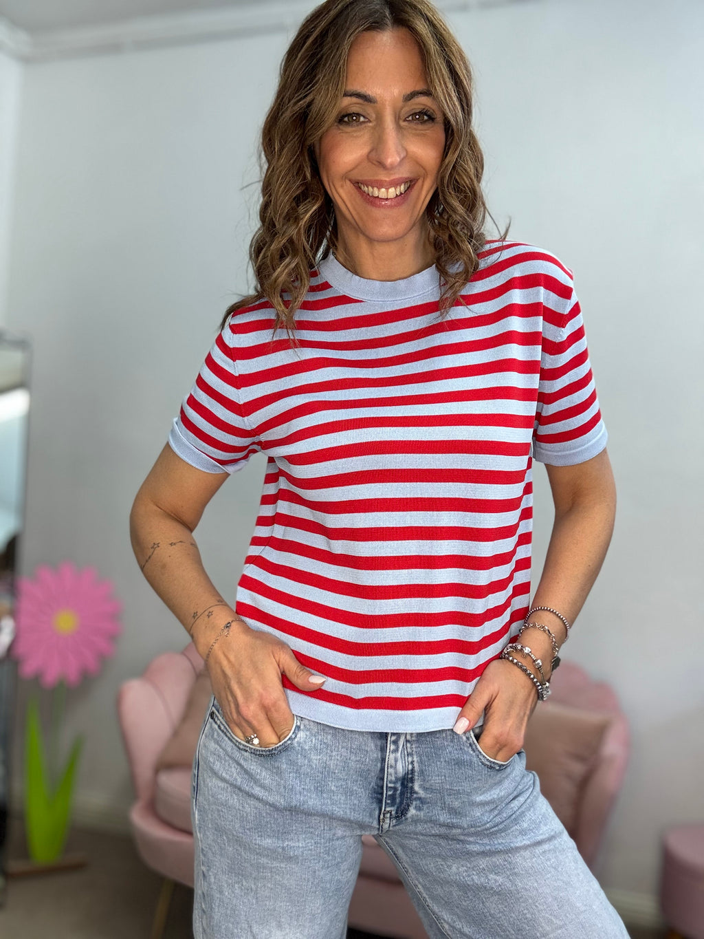 La t-shirt Blue in viscosa