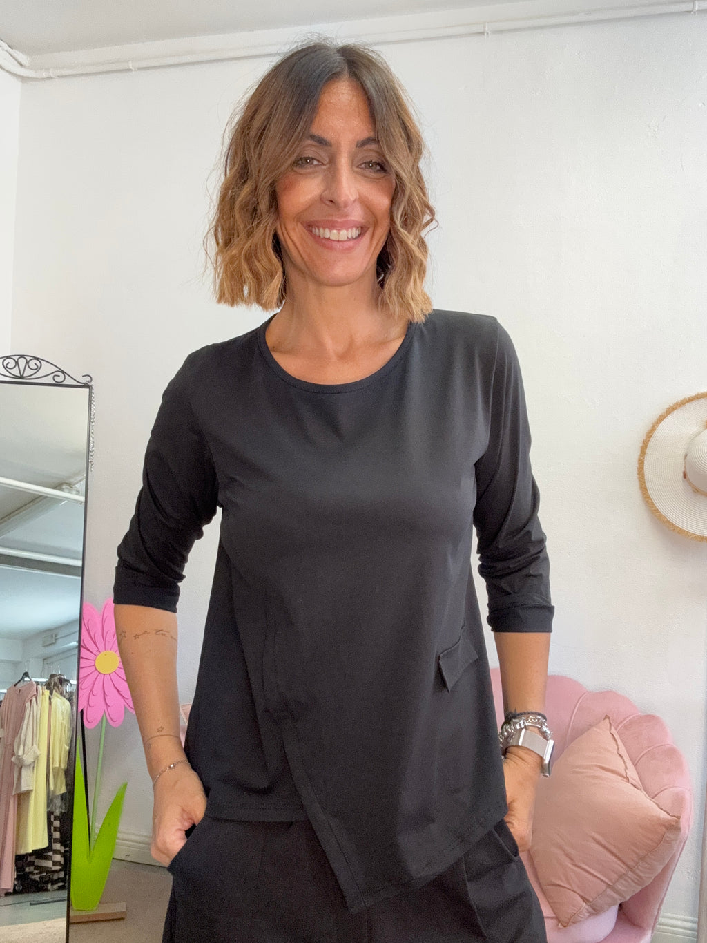 La t-shirt dal taglio irregolare