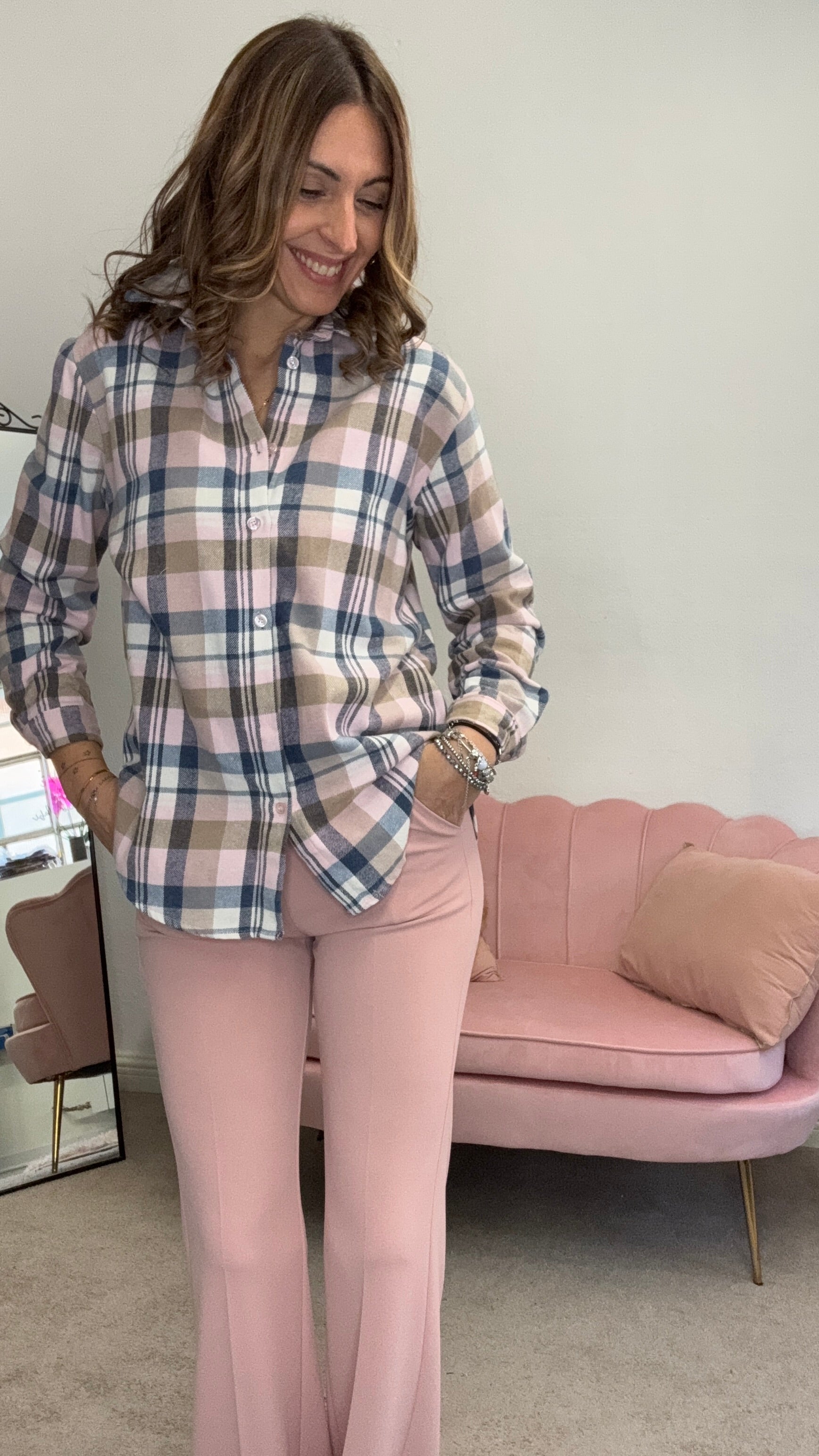 La camicia flanella leggera