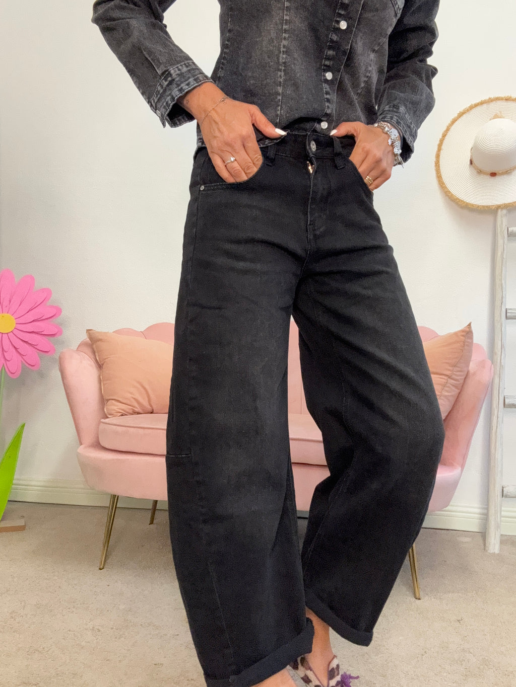 Il jeans balloon nero