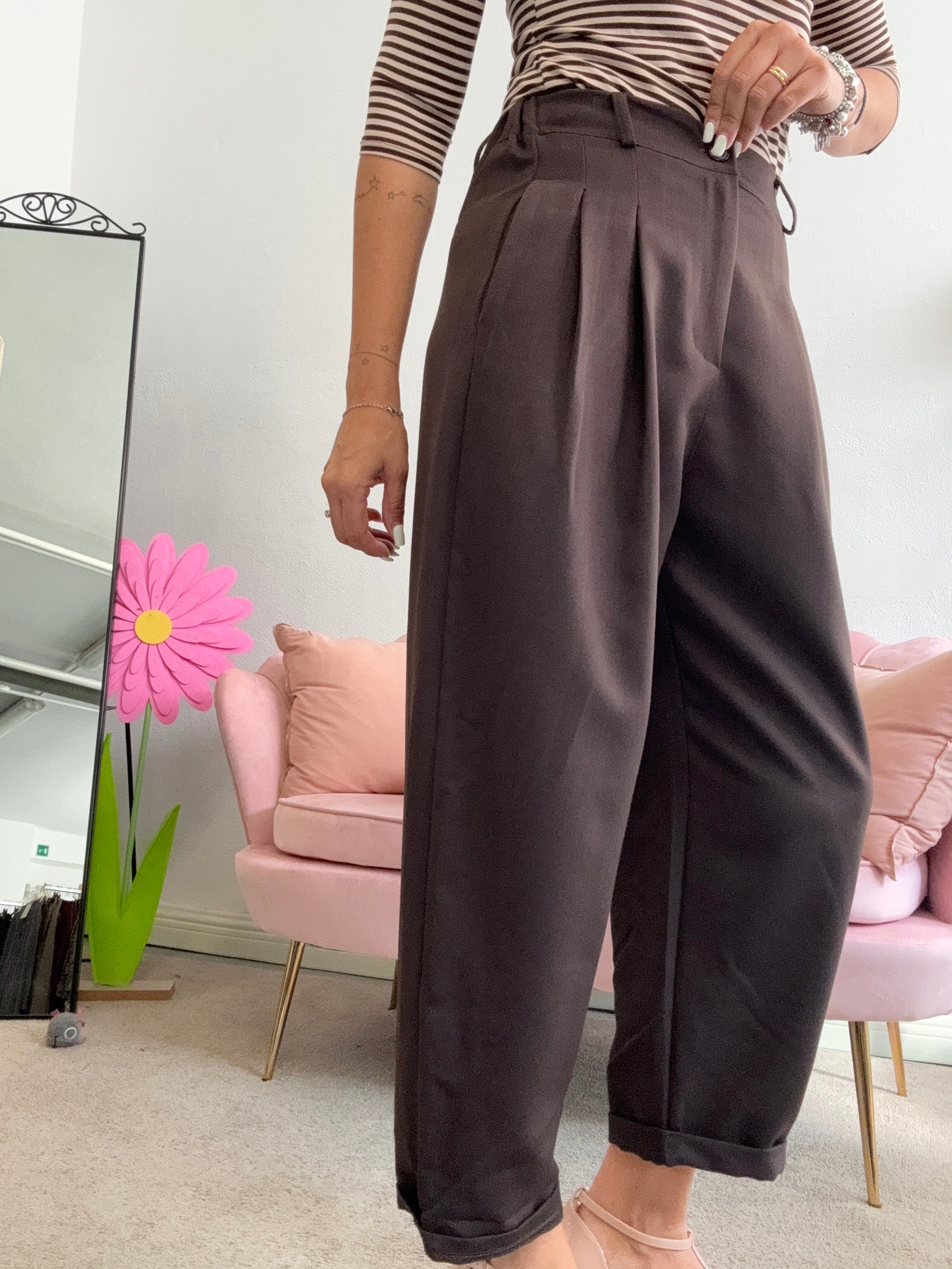Il pantalone Aladin tinta unita